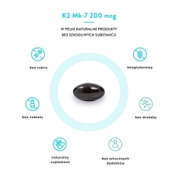 Witamina K2 MK-7 naturalna witamina 200 mcg